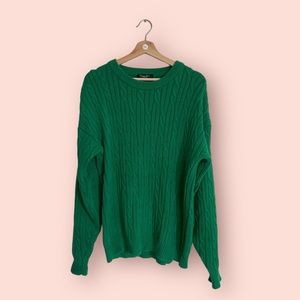Dior Green Cable Knit Sweater